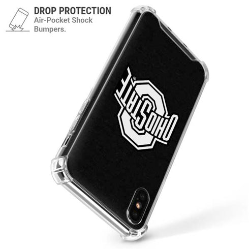 Ohio State University OSU Black iPhone XS Max Clear Case
